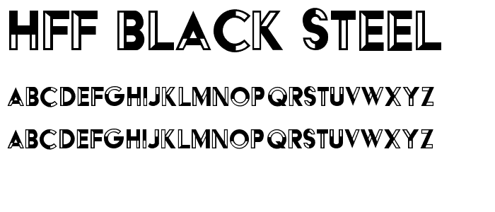 HFF Black Steel font